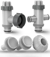 Above Ground Pool Parts Kit, Replacement Pump Part with Split Gray 