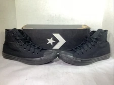 Converse Men’s Size 7.5 EU 41 Black Monochrome C Taylor A/S Hi Sneakers AJ-1472
