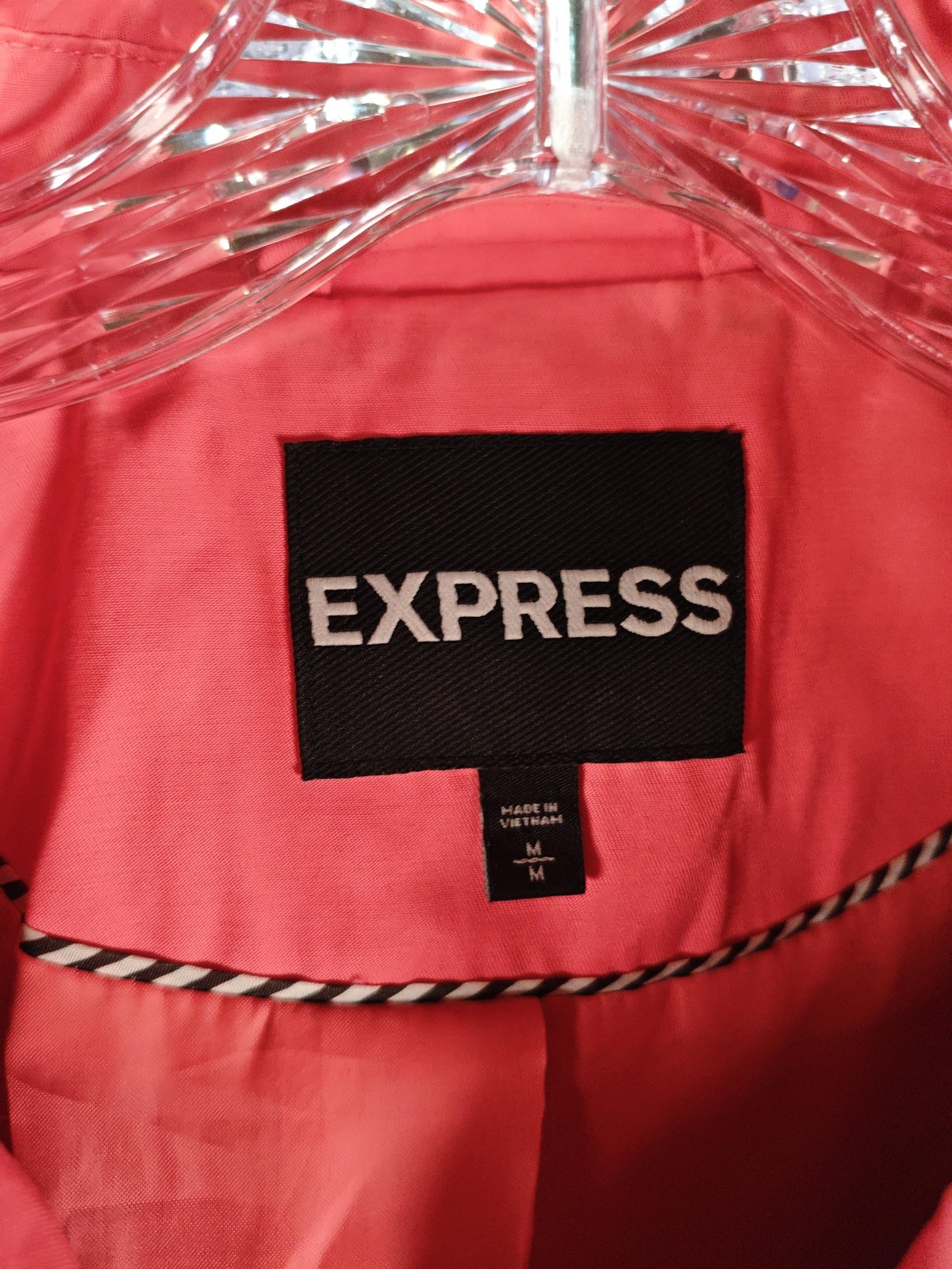 Express Jacket Womens Medium Double Breasted Tren… - image 8