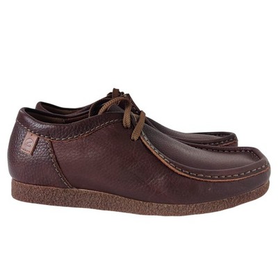 CLARKS Shacre II Run Shoes 8 Tan Tumbled Moccasins Men's New!