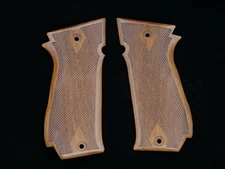 CUSTOM MADE WALNUT WOOD GRIPS FITS SAR K2 45 /SARSILMAZ "CHECKERED"