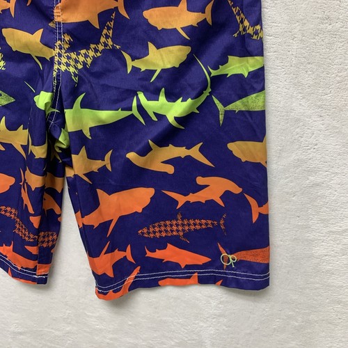 OP Ocean Pacific Swim Board Shorts Youth XXL (18) Sharks Drawstring - Picture 2 of 7