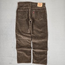 Vintage Levis Pants Mens 36x30 Brown 559 Corduroy Straight Relaxed Fit Pants Y2K