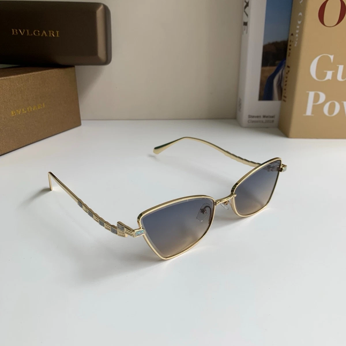 Bvlgari BV40056U 32B 61 Tubogas Gold Gray Gradient Sunglasses Bulgari BVLGARI BV40056U Sunglasses - Bergdorf Goodman main image 3