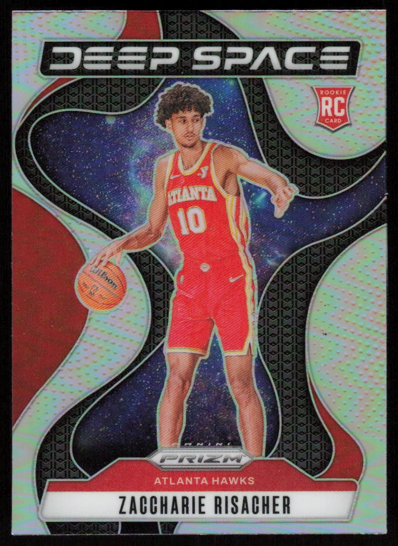 2024-25 Panini Prizm Zaccharie Risacher Deep Space Prizm Silver #8 Atlanta Hawks
