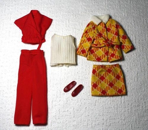 Vintage Skipper Get-Ups 'N Go Glad Plaids for Coming & Going Complete Set 1970's