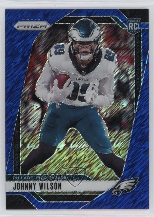 2024 Panini Prizm Rookies Blue Shimmer Prizm /25 Johnny Wilson #355 Rookie RC