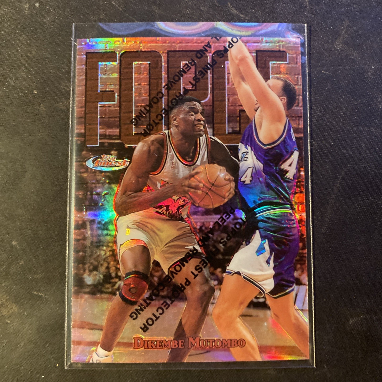 1997-98 Topps Finest - Common Bronze Dikembe Mutombo #82 Refractor