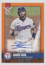 2021 Topps Big League Electric Orange 81/99 David Dahl #BLA-DD Auto 0c2
