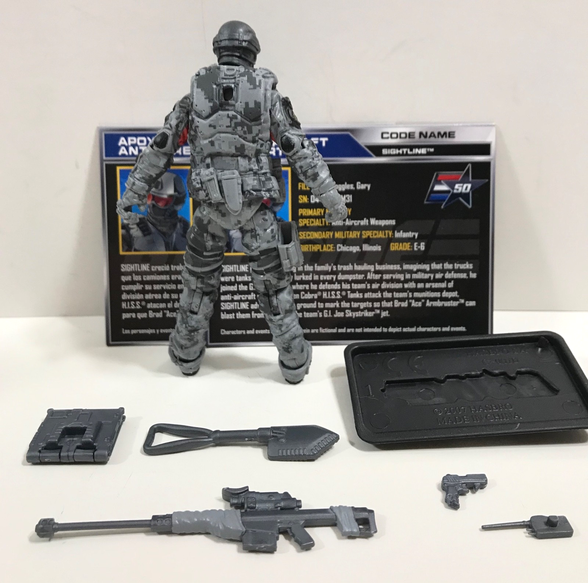 GI Joe 50th Anniversary Sightline loose figure 2015 Silent Strike