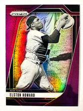 2025 Panini Prizm Elston Howard PURPLE Prizm Card SP #/149 NY Yankees Legend!