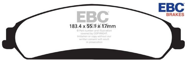 EBC Brakes DP42139R Bremsbelagsatz FüR Scheibenbremse Bremsbelagsatz-image