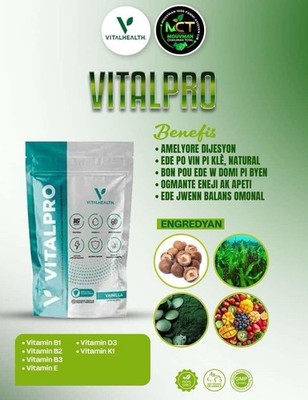 VitalHealth Dietary Supplement Kit Capsules Powder Tea Vitamins Collagen