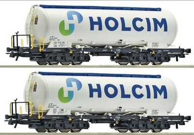 Roco SBB Holcim tank car set 6600233 HO Scale DC