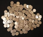 200-Buffalo Nickels - D & S Only - Mostly Dateless or Super Weak Dates-Old Acids