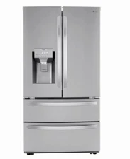 LG 36" Counter Depth 22 Cu. Ft. 4-Door French Door Refrigerator - LMXC22626S