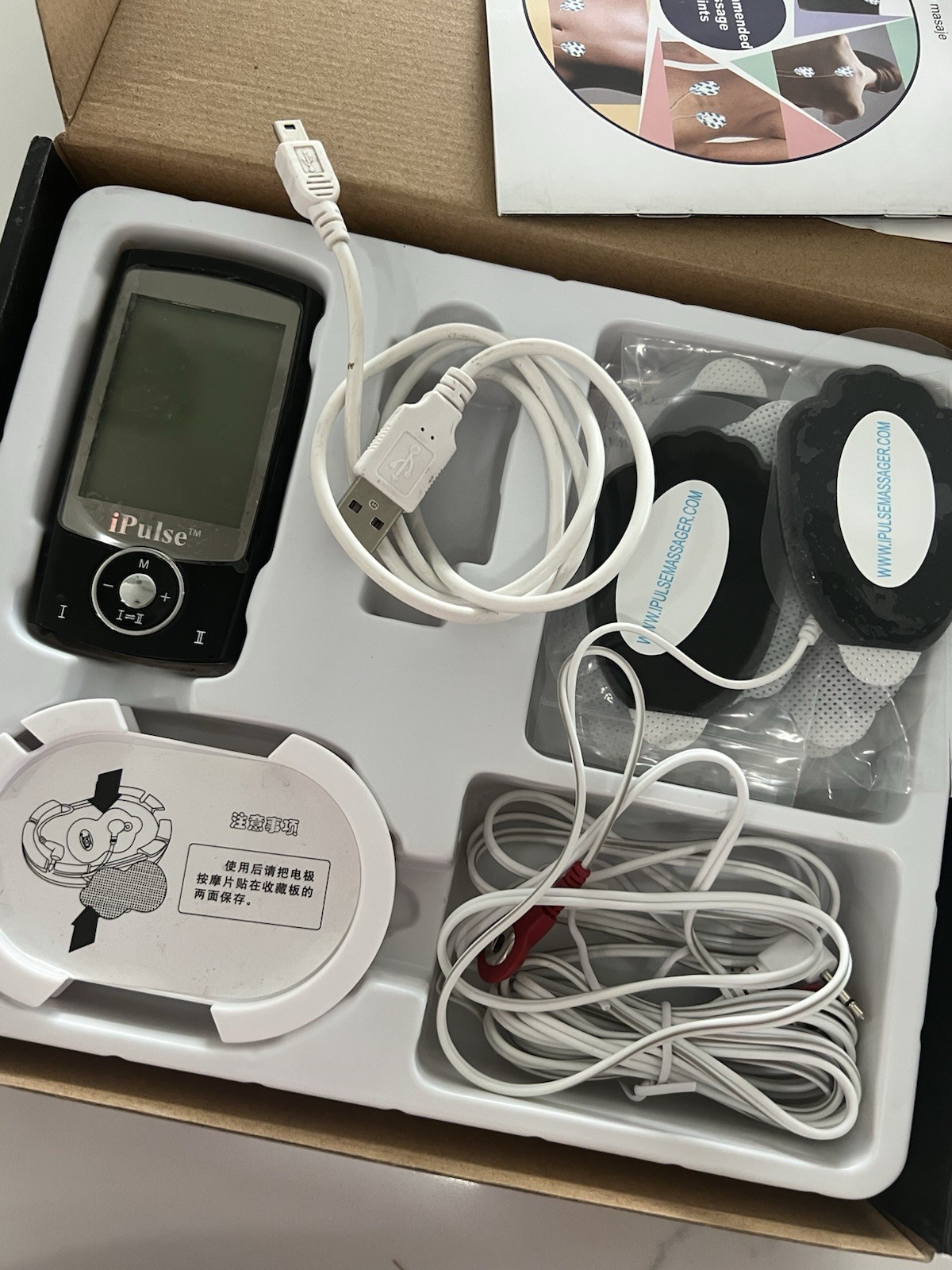 Rechargeable Portable Compact iPulse Muscle Stimulator Pulse Massager Device
