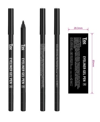 Wasserfester Gel Eye Liner Stift mit integriertem Anspitzer