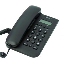 Corded Basic Landline Phone, FSK/DTMF Simple Caller ID Telephone with LCD Inc...