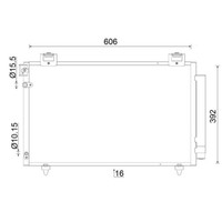 Kondensator Klimaanlage Mahle AC 831 000S