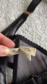 Bordelle New multistrap adjustable mesh bra, black, size S 