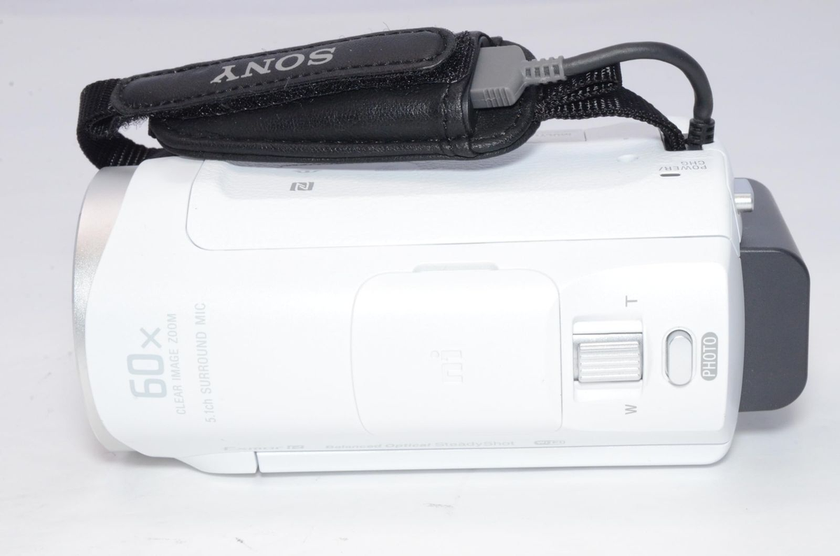 SONY HDR-CX670 HD Digital Handycam White Tested w/Battery | eBay