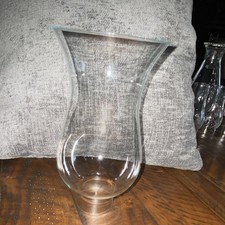 Clear Glass Hurricane Candle Holder Shade, Cylinder Chimney, Modern Decorative