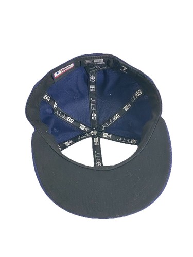 Mke Brewers New Era 59Fifty Baseball Cap Fitted Sz 7 White Blue Gold Logo MLB - Picture 11 of 16