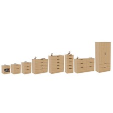 Vida Designs Trega Chest Of Drawers Bedroom Furniture Wardrobe Storage, Pine