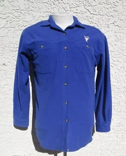 Dam Wear Company Hoover Dam Logo Shirt Blue Polartec Womens Size M By Sportif