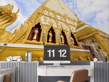 3D Thailand Temple Building Wallpaper Wall Murals Removable Wallpaper 127