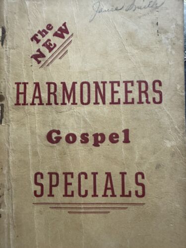 Southern Gospel Song Book New Harmoneers Gospel Specials Quartet 1954 Atlanta - Photo 1/6