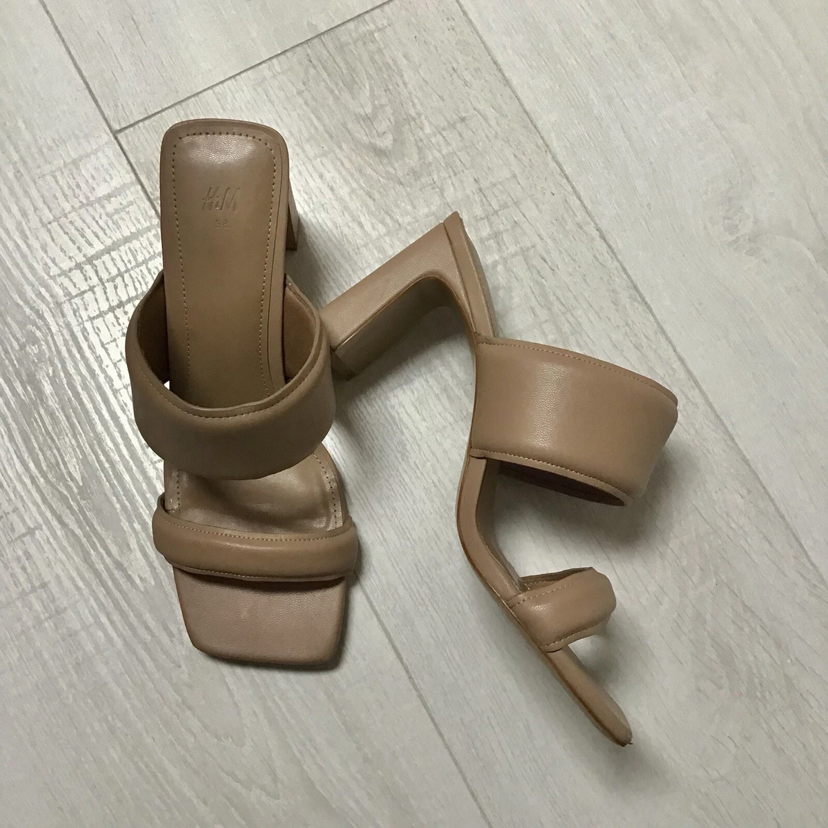 Nude store heels h&m