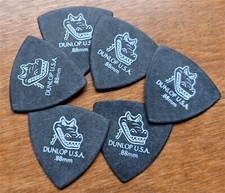 Jim Dunlop Guitar Picks Gator Grip Small Triangle 0.88mm 6-pack