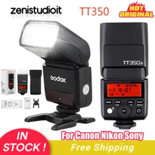 US Godox Mini TT350S 2.4G Camera TTL Flash Light Speedlite For Sony Canon Nikon