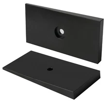 2.5" Wide 4°Degree Steel Leaf Spring Shims 800061 Black- Set of 2