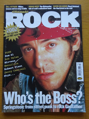 CLASSIC ROCK MAGAZINE 48 2002 BRUCE SPRINGSTEEN MOTORHEAD IRON MAIDEN URIAH HEEP