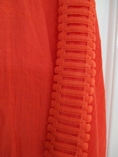 AB STUDIO ORANGE RAYON BLEND 3/4 SLEEVE CASUAL TOP SIZE EXTRA LARGE - Picture 6 of 8