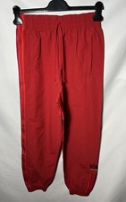 Adidas Women Red Pants Size S Track Trousers