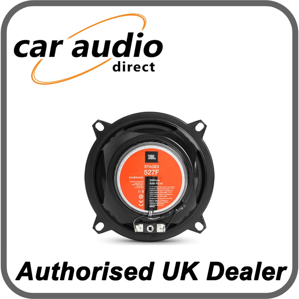JBL Stage3 527 5.25" 13cm 2 Way 200 Watts Coaxial Car Shelf Door Speakers - Image 3 of 4