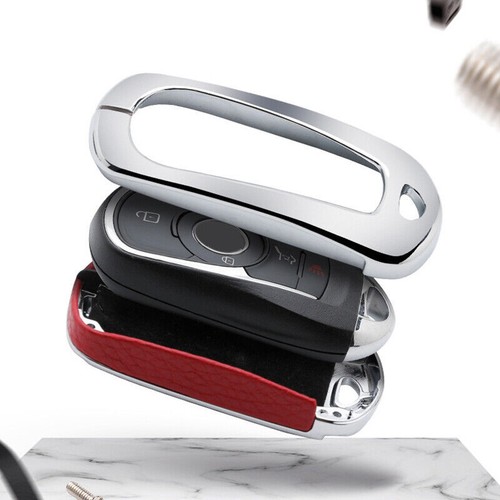 Zinc Alloy Leather Car Key Fob Case Cover Holder For Chevrolet GM Buick Chevy - Bild 4 von 17