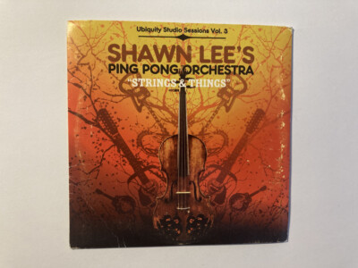 CD PROMO SHAWN LEE'S PING PONG ORCHESTRA STRINGS & THINGS Kartenhülle 15 Tracks
