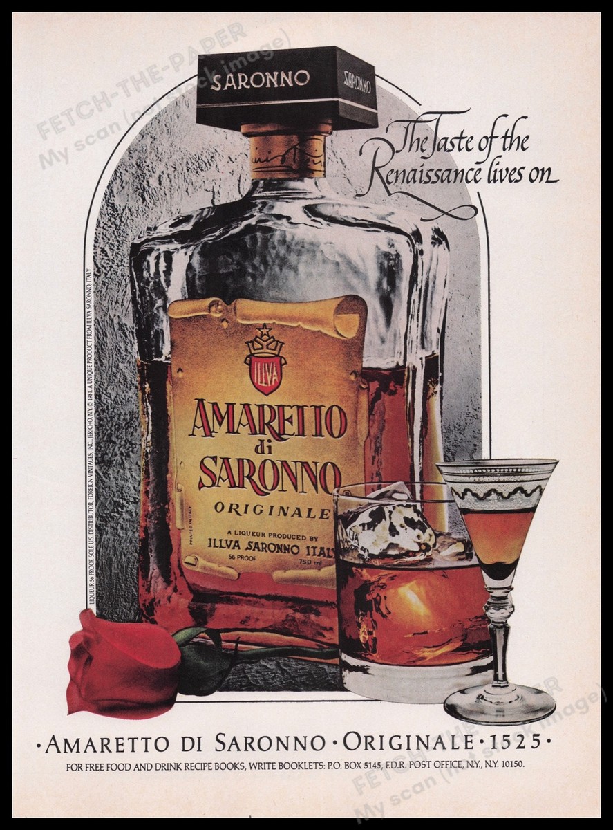Amaretto di Saronno Liqueur 1980s Print Advertisement Ad 1982 | eBay
