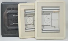 Vintage Showbox Photo Viewer Set of 3 Black White Holds 40 Switzerland