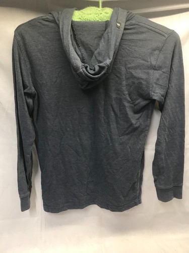 Youth Quicksilver Blue Hoodie Sweatshirt Medium Light weight Jersey - Picture 6 of 9