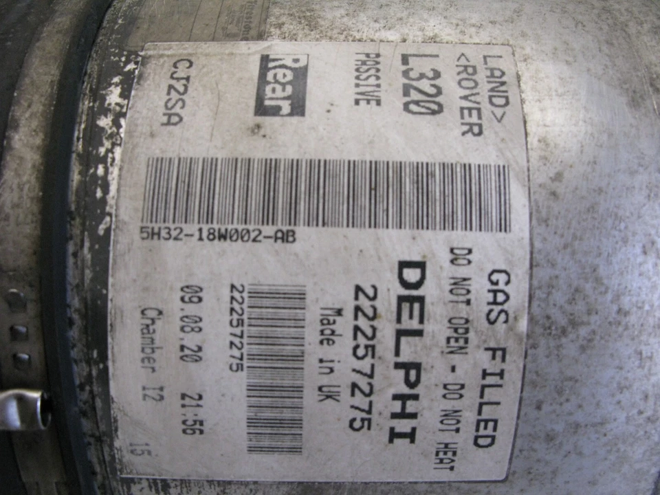 10-13 LAND ROVER ДИАПАЗОН ROVER SPORT ПОДВЕСКА ПНЕВМАТИЧЕСКАЯ ПРУЖИНА ЗАДНИЙ ПРАВЫЙ 031423 - Изображение 4 из 4