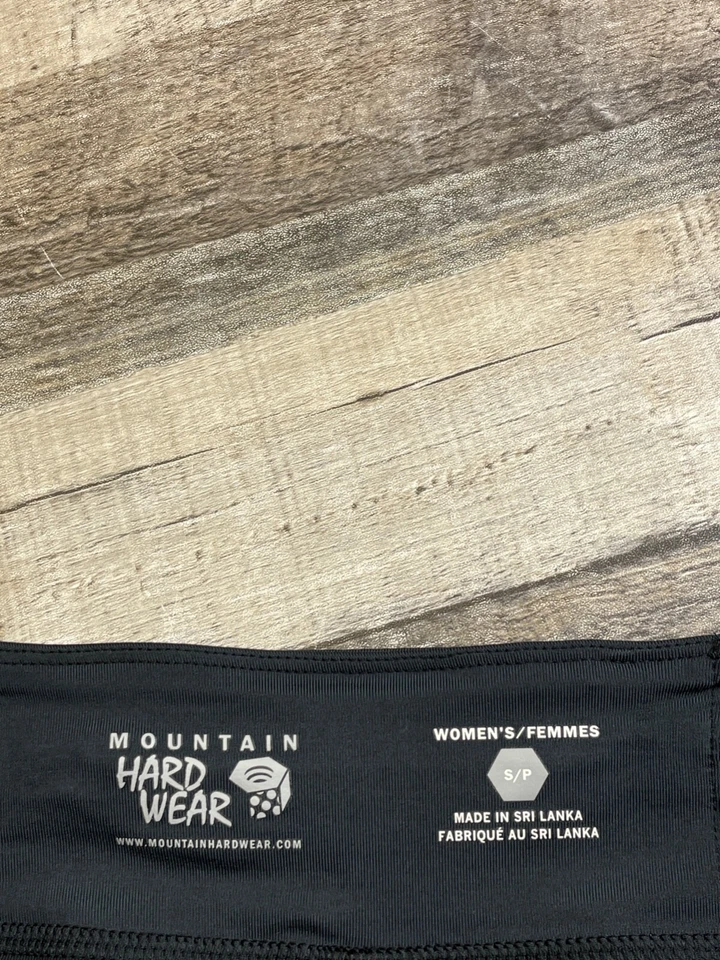 Pantalones Cortos Mountain HardWear Yoga Correr Velocidad Mujeres S Negros Forrados Foto 3 de 4