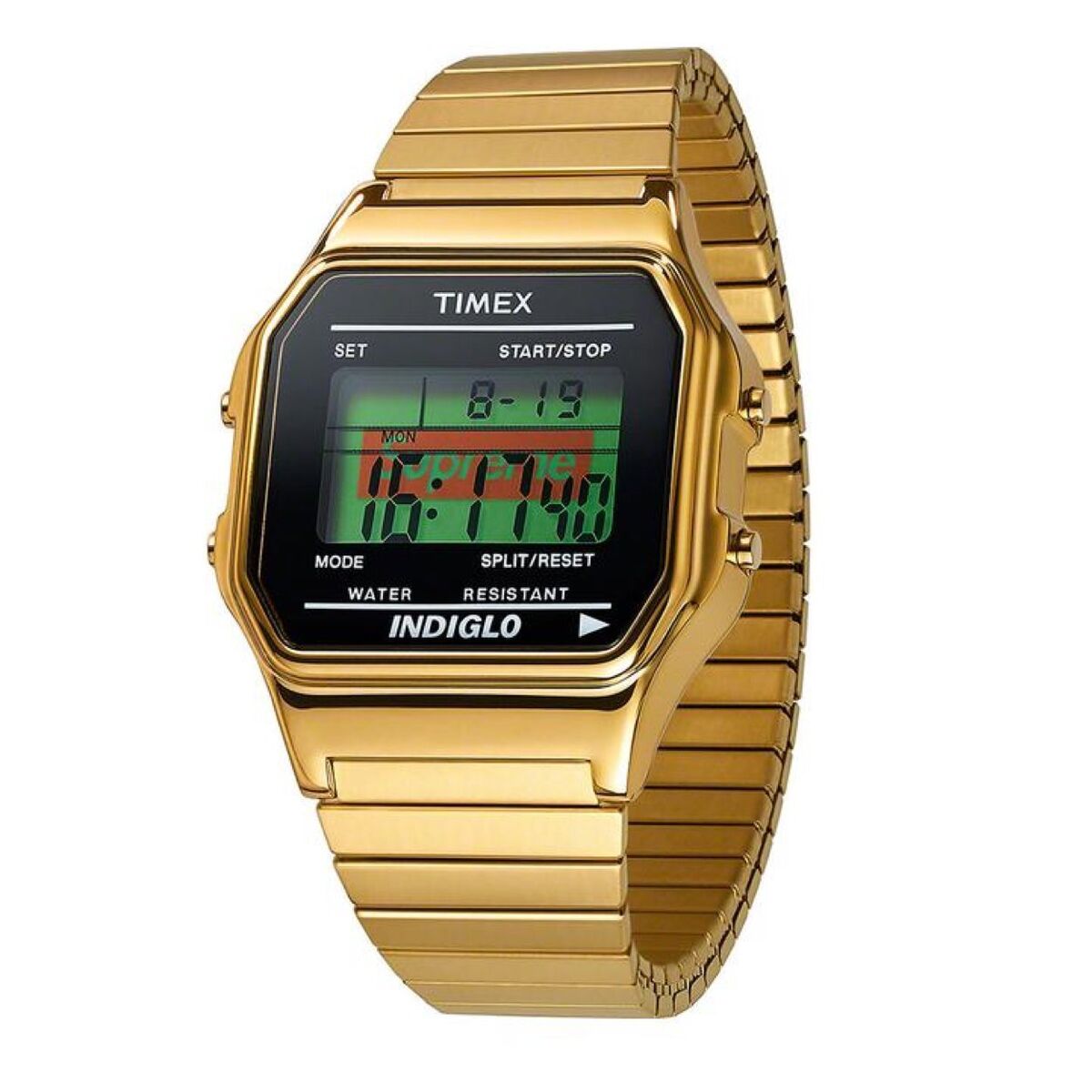 Supreme Timex Digital Watch SUP-FW19 Black & Gold Brand New