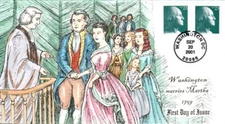 #3468A George Washington Collins FDC (00520013468A001)