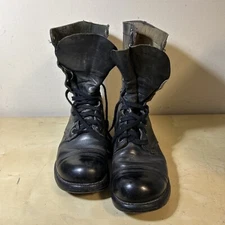 Vintage 1950's BF Goodrich GJ Black Military Combat Boots Sz 8.5 11 Hole